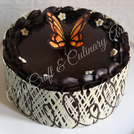 Decorating Cake with Chocolate